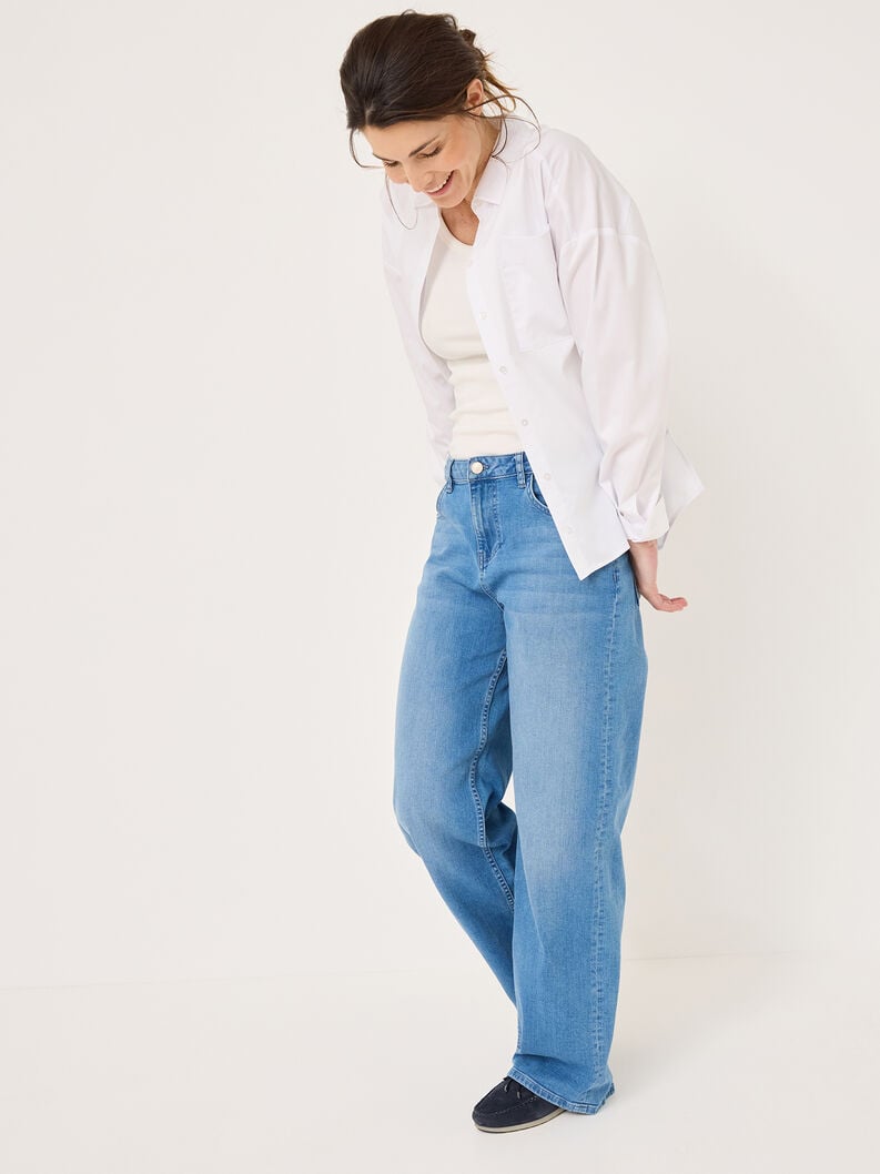 Tamaris Lederslipper - Blau