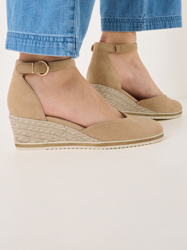 Tamaris Lederkeilpumps - Braun