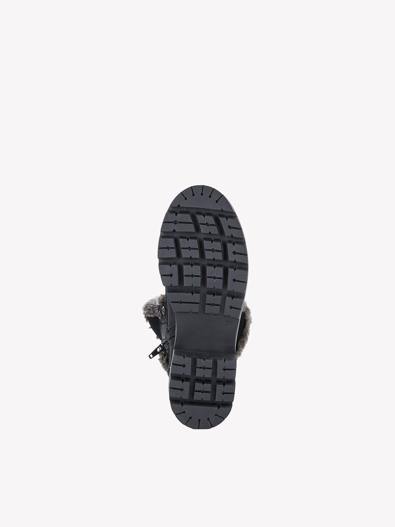 Tamaris Lederstiefelette - Schwarz Warmfutter