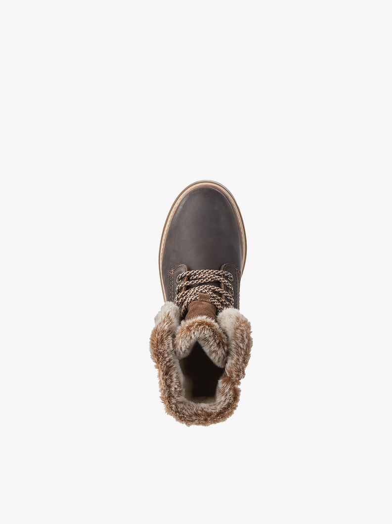 Tamaris Lederstiefelette - Braun Warmfutter
