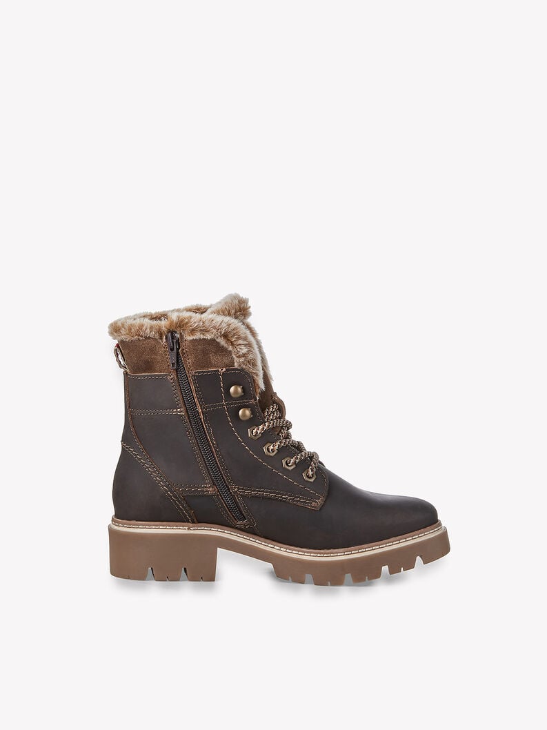 Tamaris Lederstiefelette - Braun Warmfutter