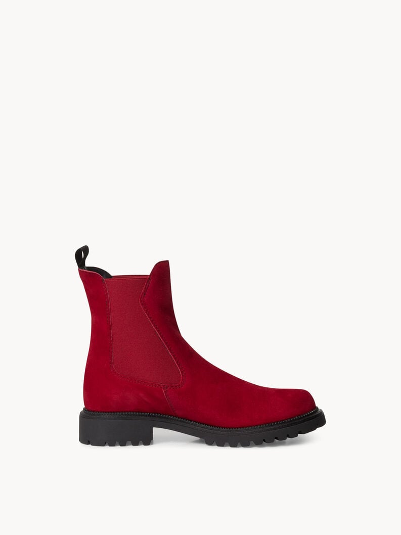 Tamaris Leder Chelsea Boot - Rot