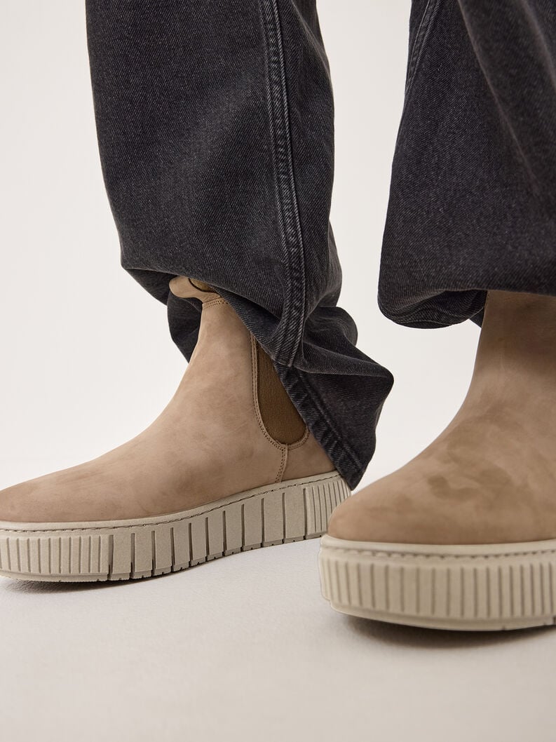 Tamaris Leder Chelsea Boot - Beige