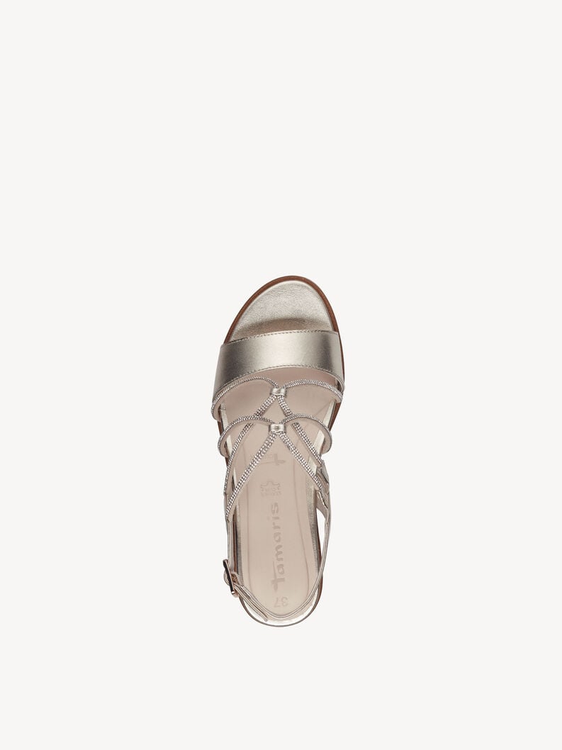 Tamaris Ledersandalette - Gold