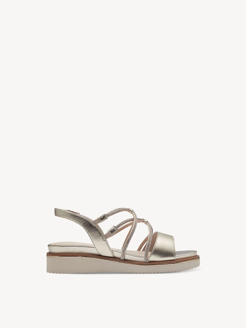Tamaris Ledersandalette - Gold