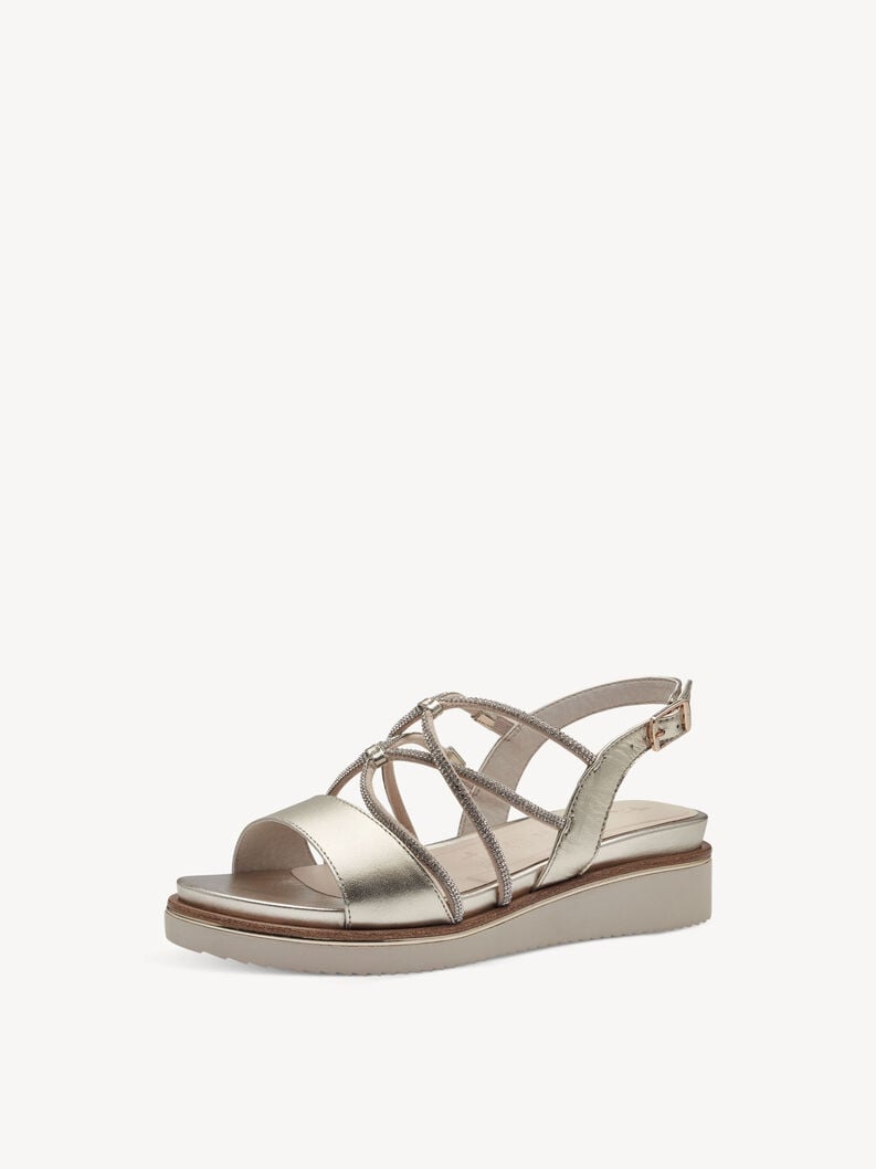 Tamaris Ledersandalette - Gold