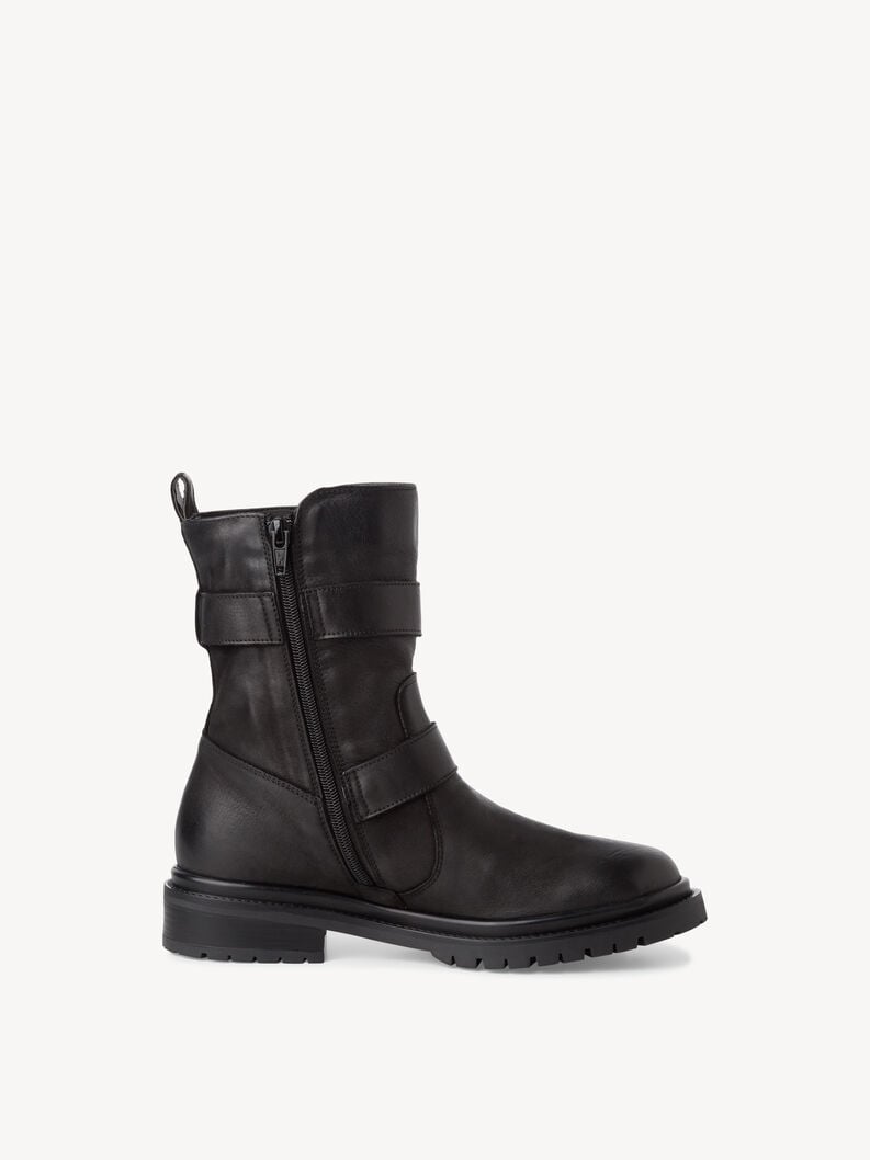 Tamaris Lederstiefelette - Schwarz