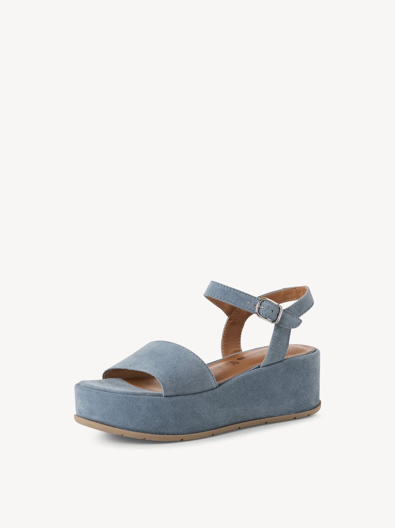 Tamaris Ledersandalette - Blau