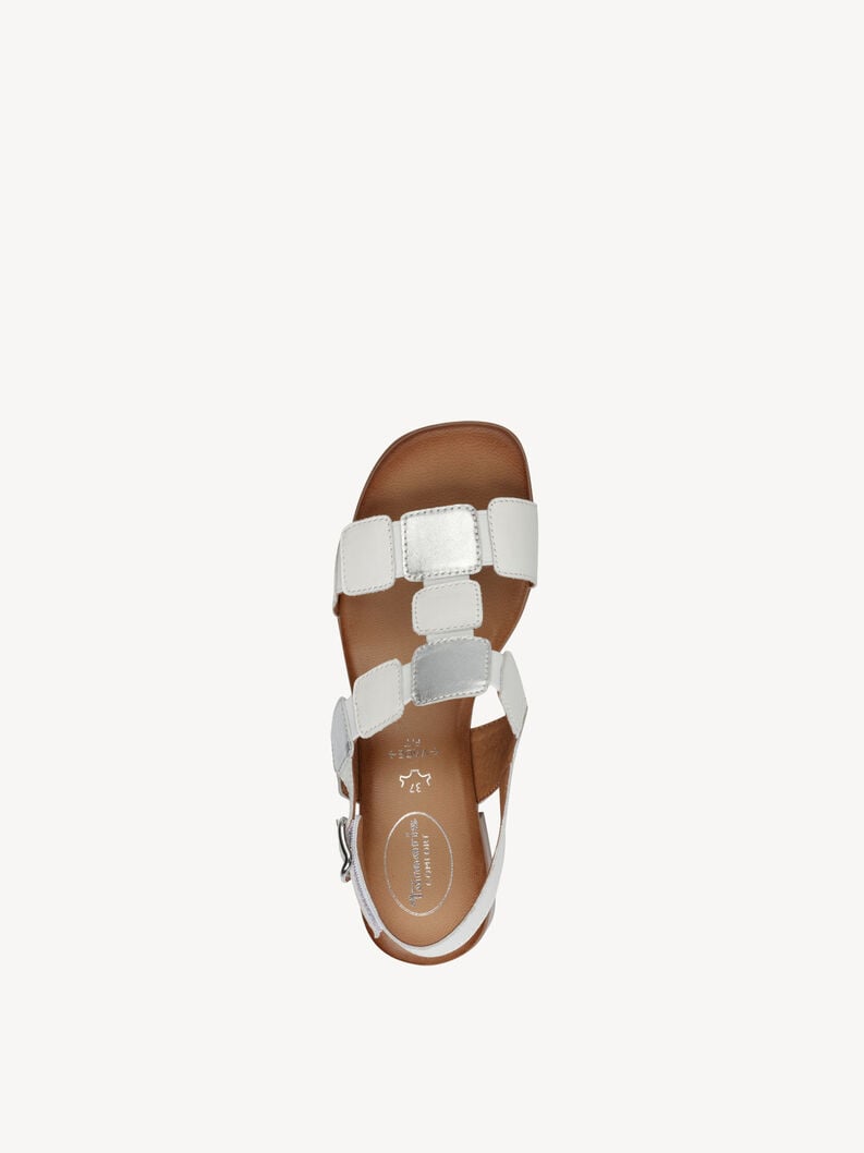 Tamaris Ledersandalette - Weiß