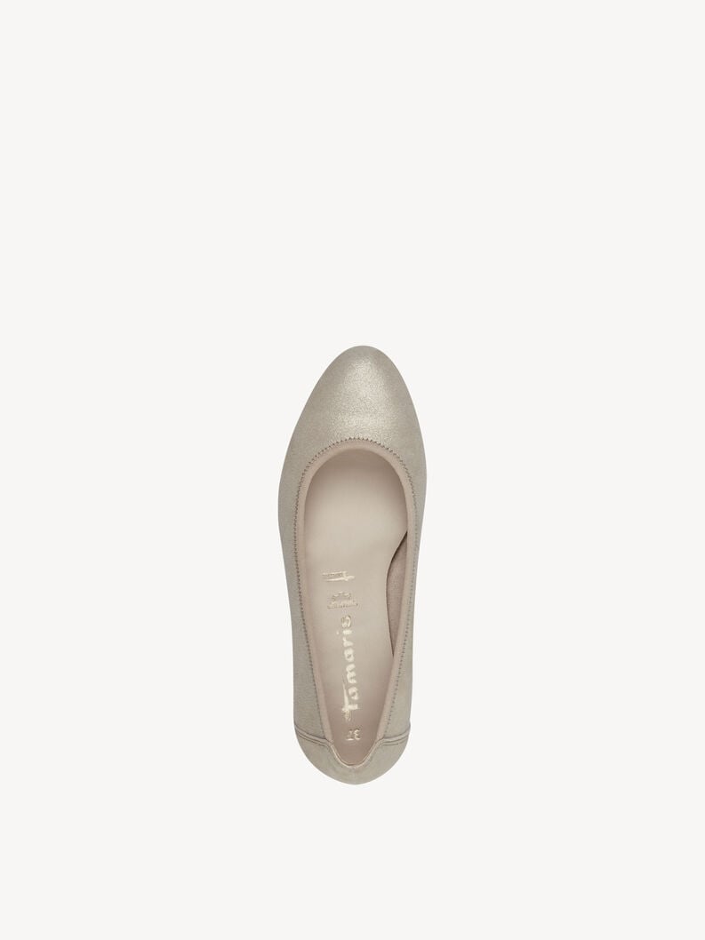 Tamaris Lederkeilpumps - Beige