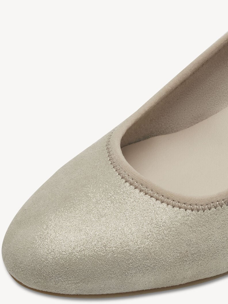 Tamaris Lederkeilpumps - Beige