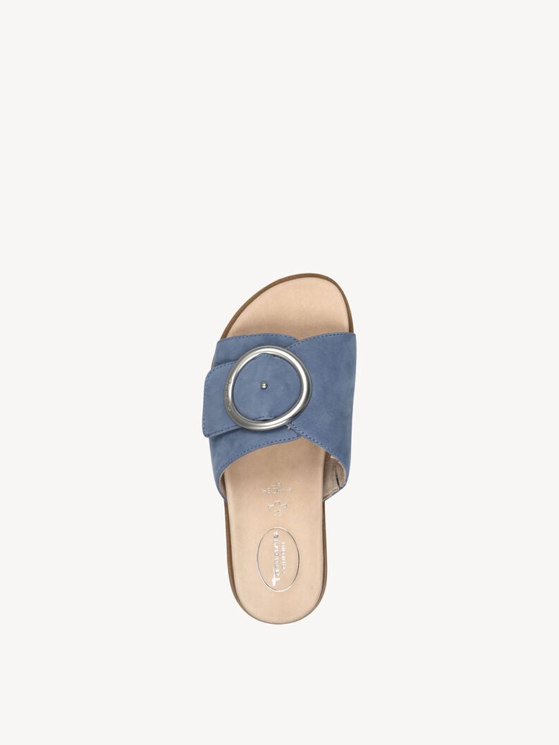 Tamaris Lederpantolette - Blau