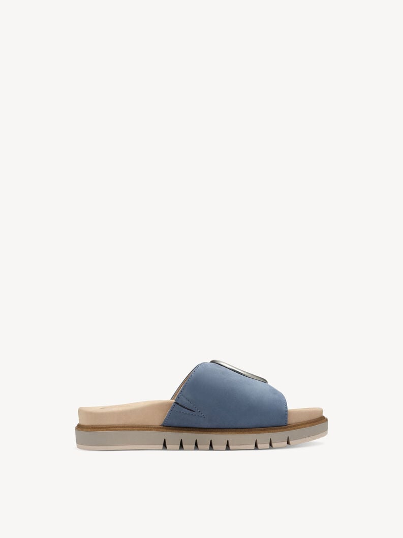 Tamaris Lederpantolette - Blau