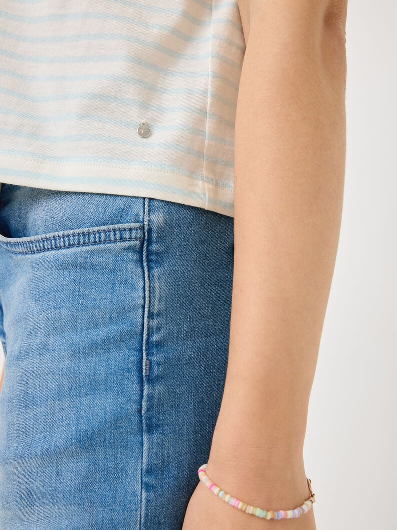 Tamaris Cropped T-shirt - Blau