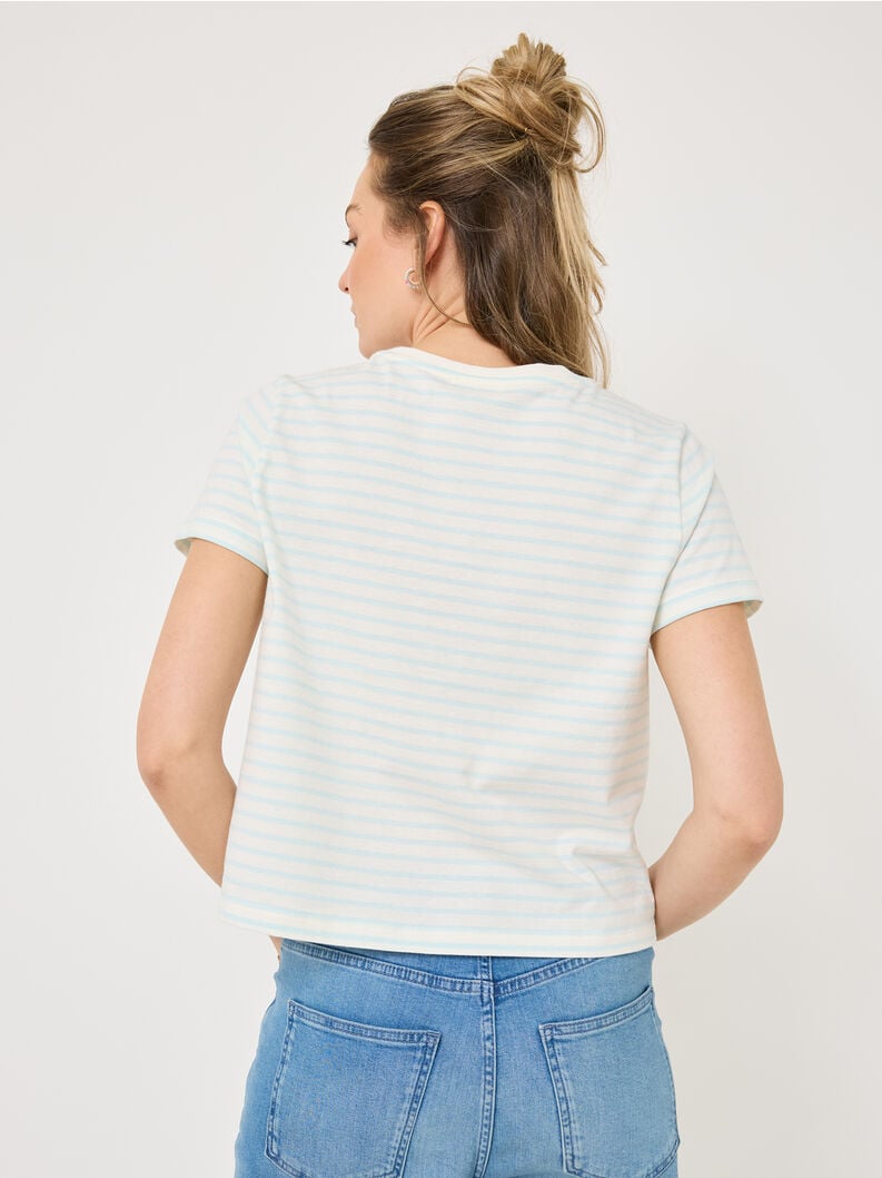 Tamaris Cropped T-shirt - Blau
