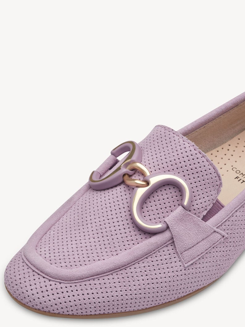 Tamaris Lederslipper - Lila