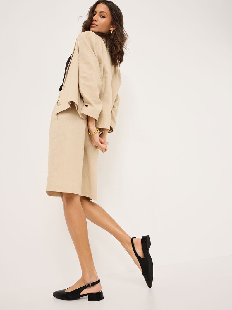 Tamaris Lederslingpumps - Schwarz