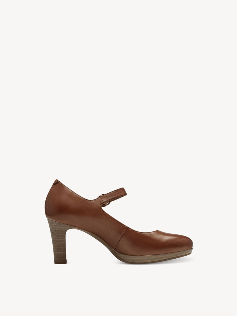 Tamaris Lederpumps - Braun