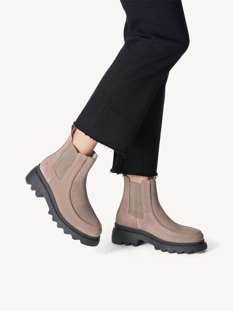 Tamaris Leder Chelsea Boot - Beige