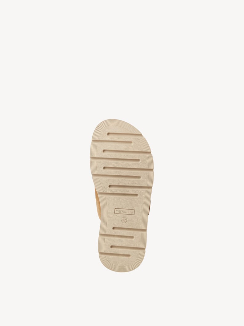 Tamaris Lederpantolette - Beige