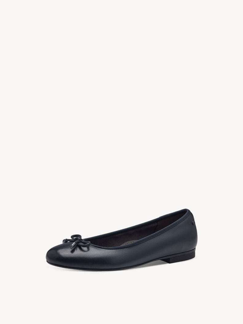Tamaris Lederballerina - Blau