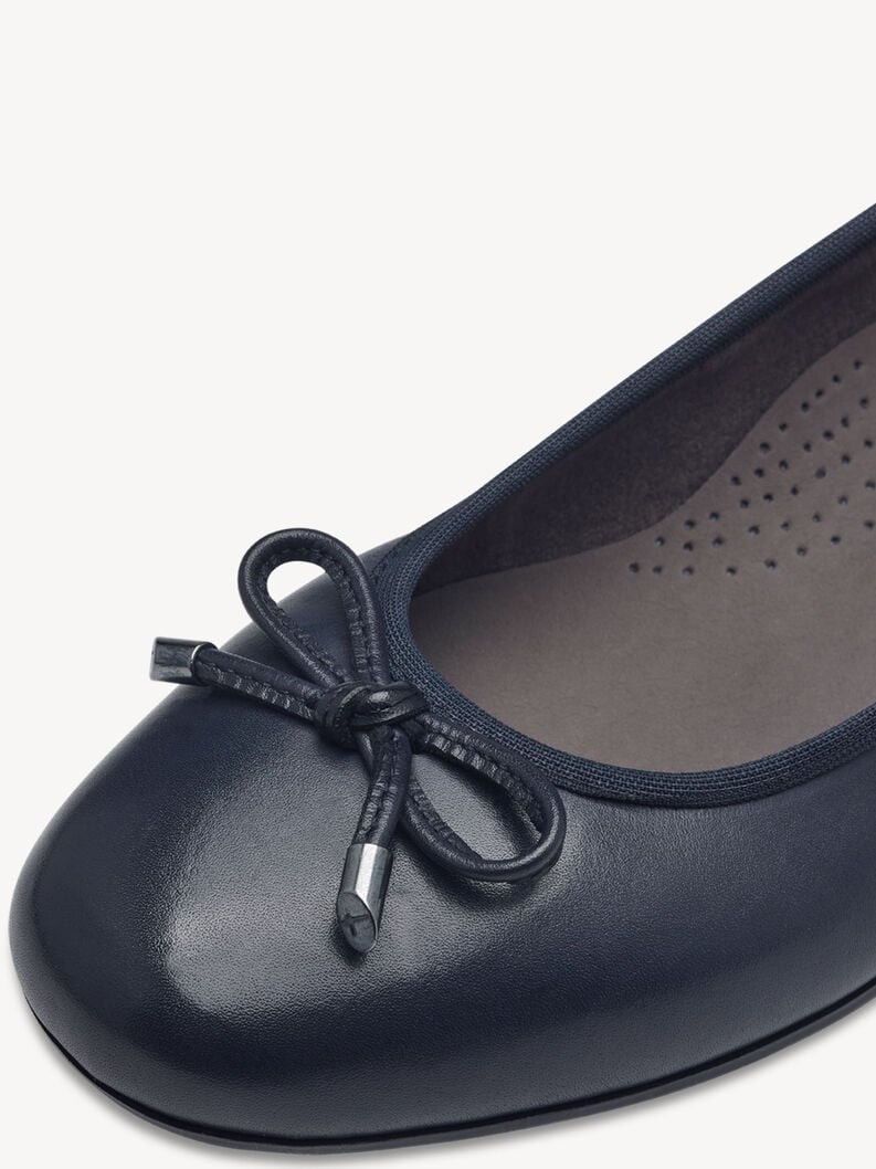 Tamaris Lederballerina - Blau
