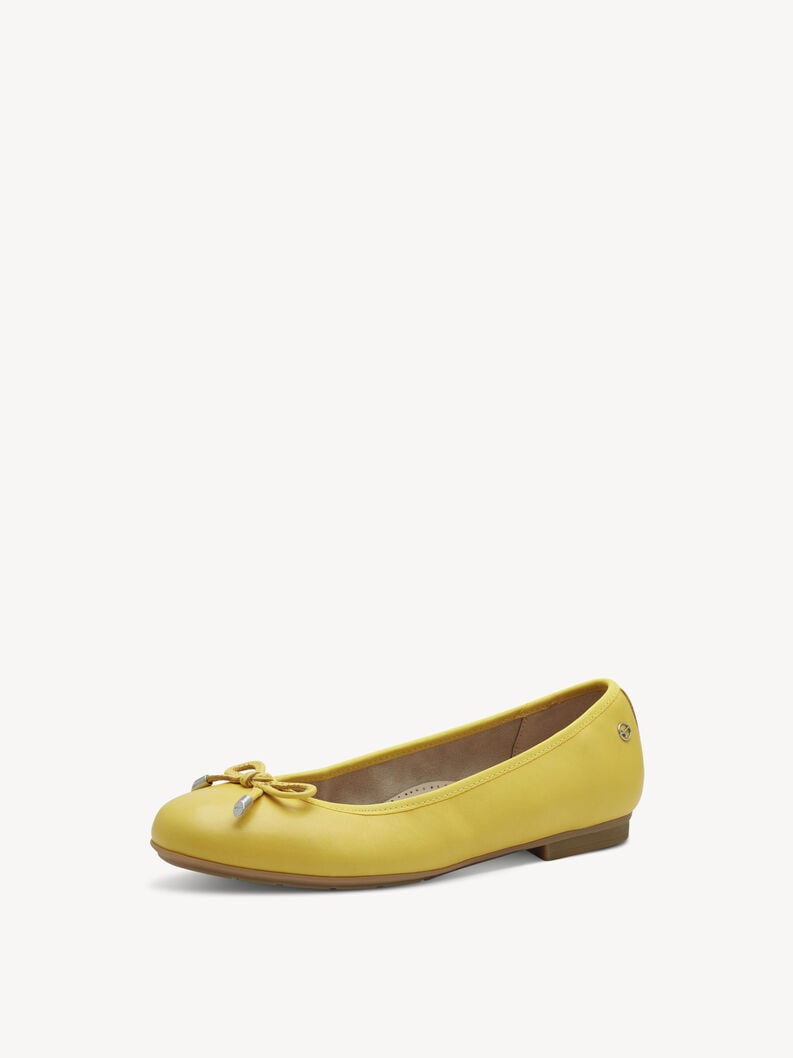 Tamaris Lederballerina - Gelb