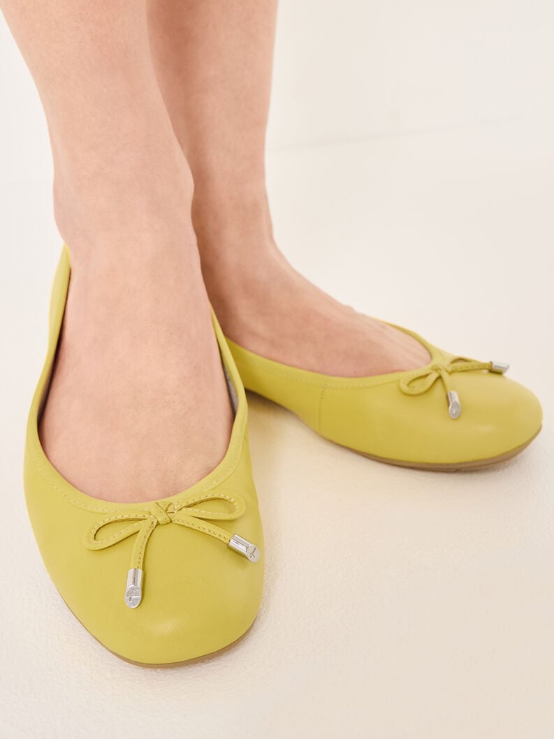 Tamaris Lederballerina - Gelb