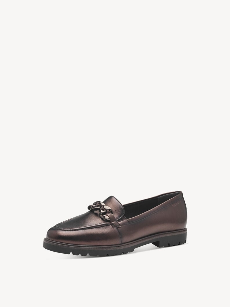 Tamaris Lederslipper - Braun