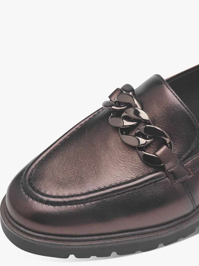 Tamaris Lederslipper - Braun