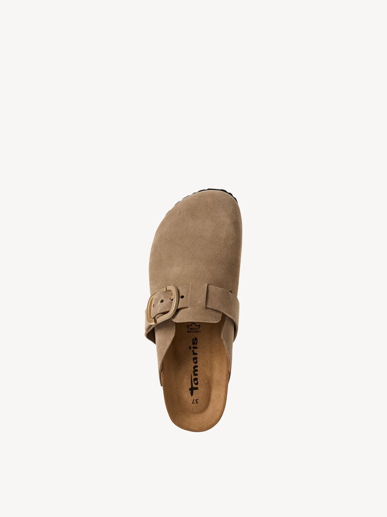 Tamaris Lederpantolette - Beige