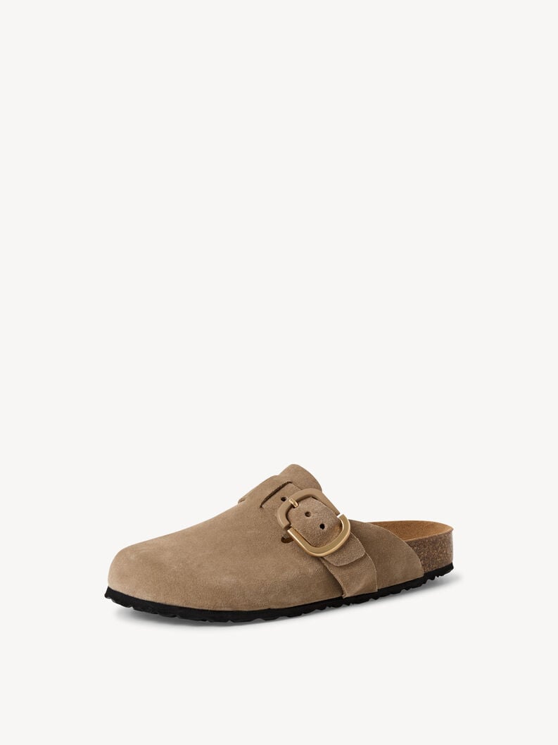 Tamaris Lederpantolette - Beige