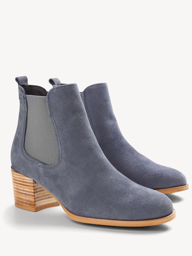 Tamaris Leder Chelsea Boot - Blau