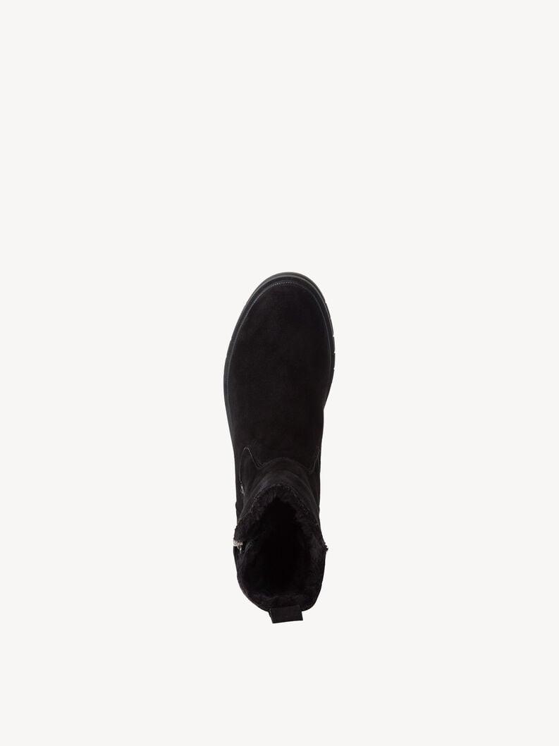 Tamaris Lederstiefelette - Schwarz Warmfutter