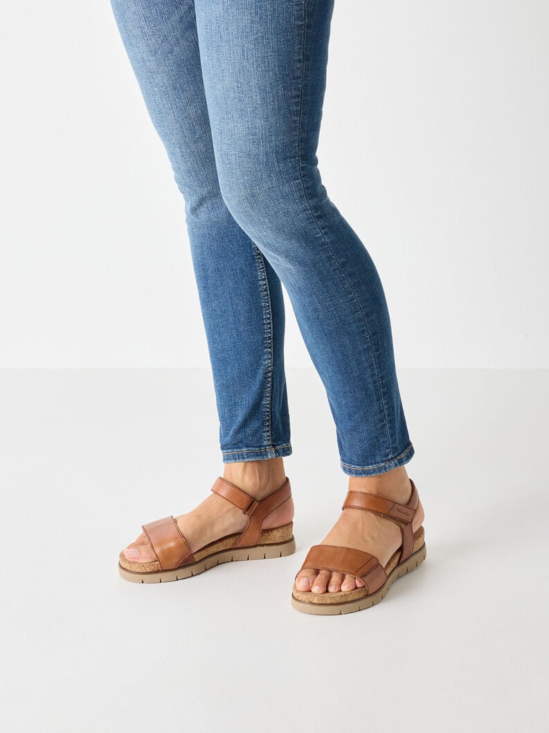 Tamaris Ledersandalette - Braun