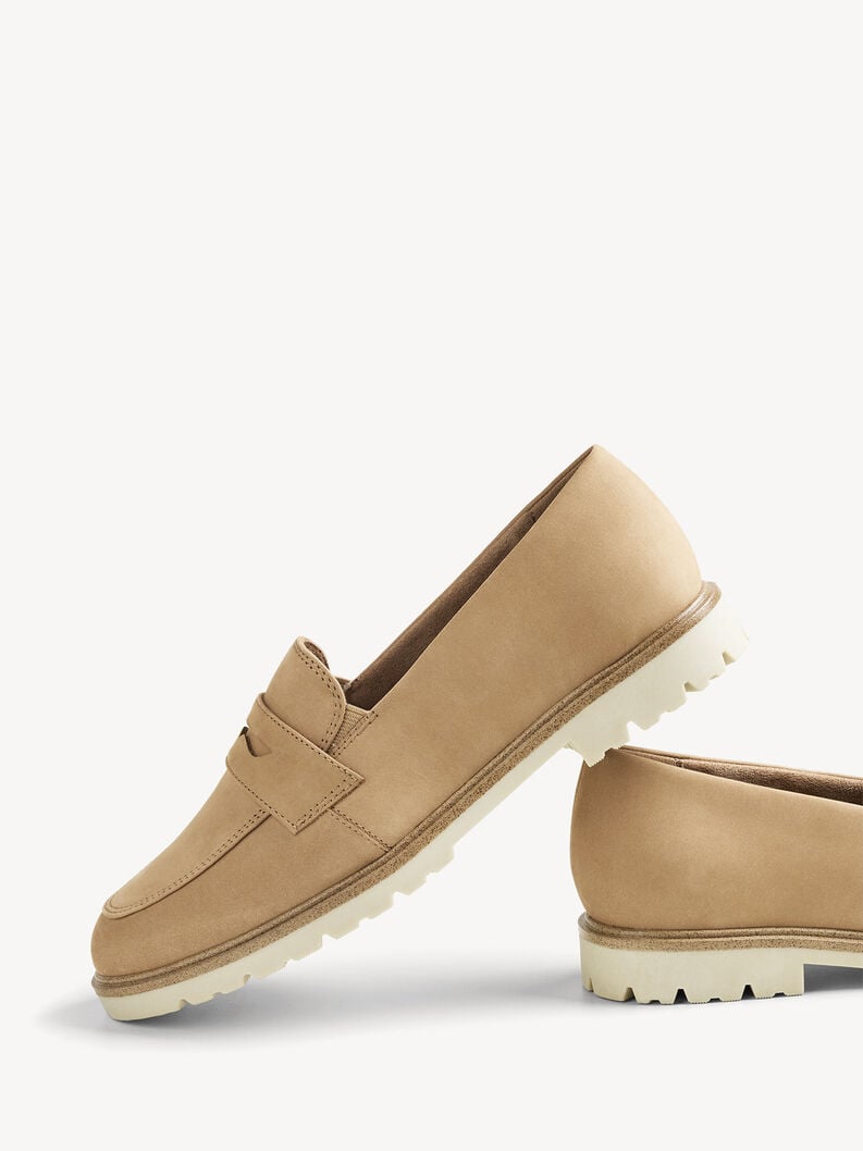 Tamaris Lederslipper - Braun