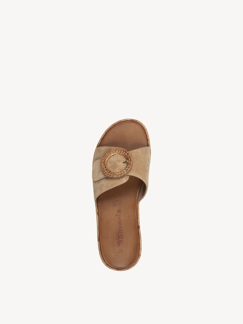 Tamaris Lederpantolette - Braun