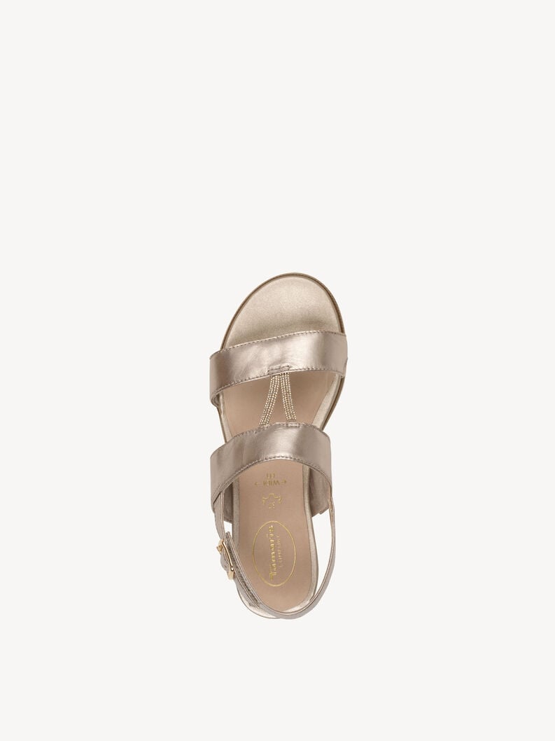 Tamaris Ledersandalette - Gold