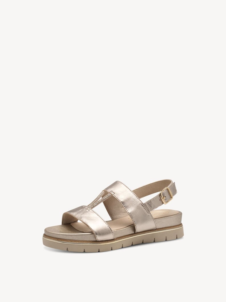 Tamaris Ledersandalette - Gold