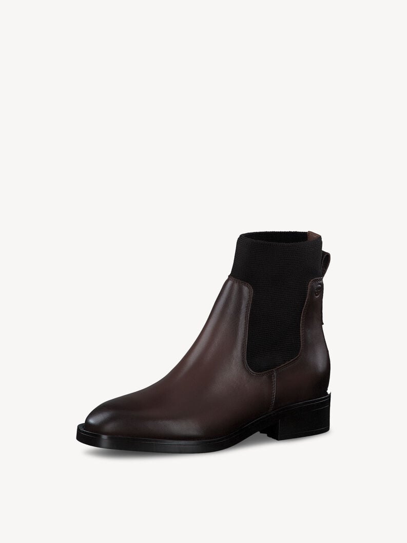 Tamaris Leder Chelsea Boot - Braun