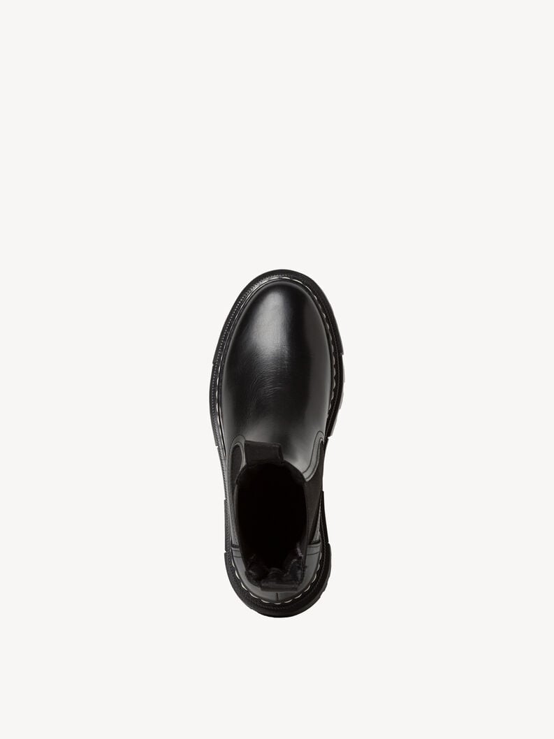 Tamaris Leder Chelsea Boot - Schwarz
