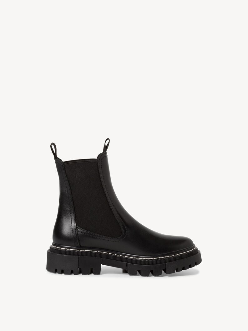 Tamaris Leder Chelsea Boot - Schwarz