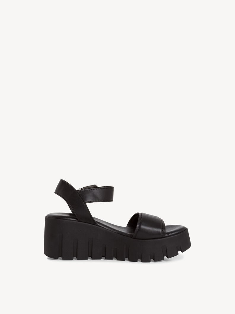 Tamaris Ledersandalette - Schwarz