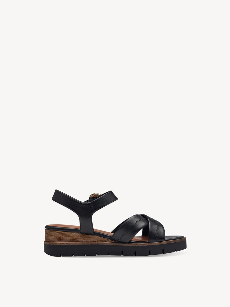 Tamaris Ledersandalette - Schwarz
