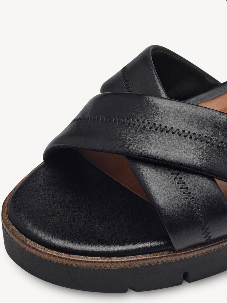 Tamaris Ledersandalette - Schwarz