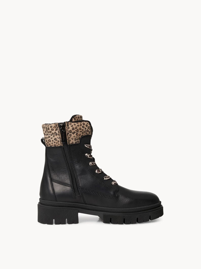 Tamaris Lederstiefelette - Schwarz