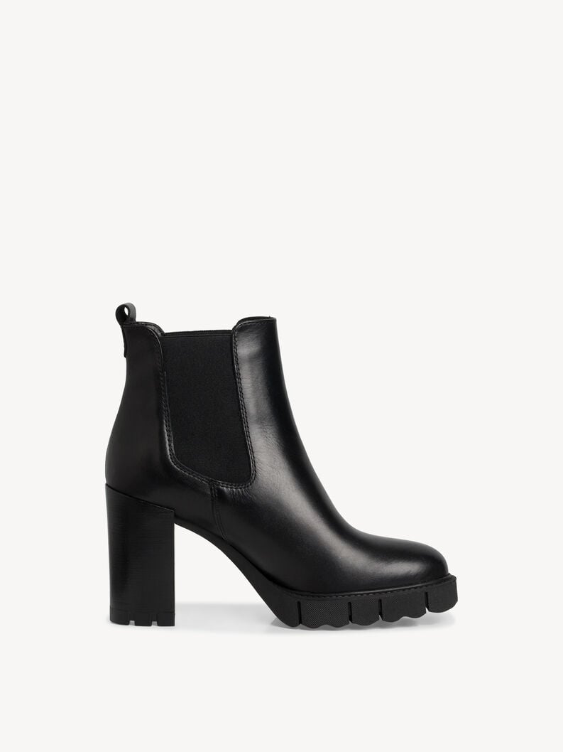 Tamaris Leder Chelsea Boot - Schwarz