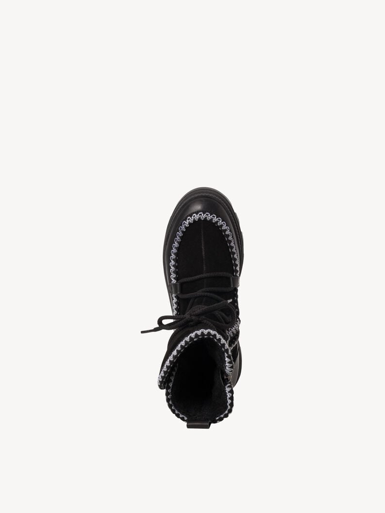 Tamaris Lederstiefelette - Schwarz Warmfutter