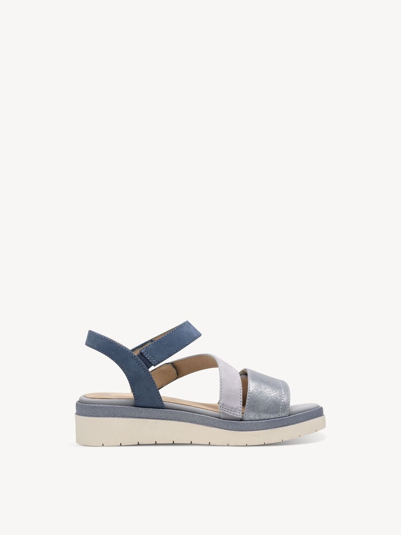 Tamaris Ledersandalette - Blau