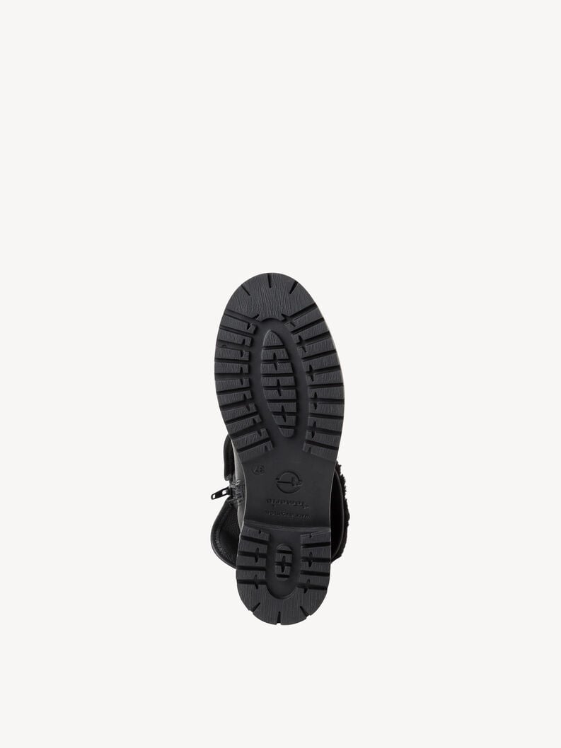Tamaris Lederstiefelette - Schwarz Warmfutter